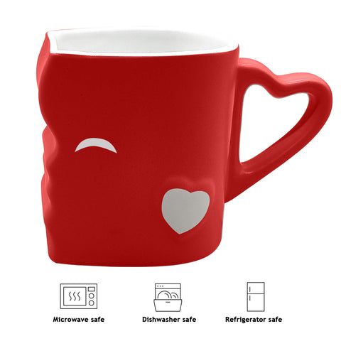 Šalice za kavu, Kiss crvena (2x300 ml)